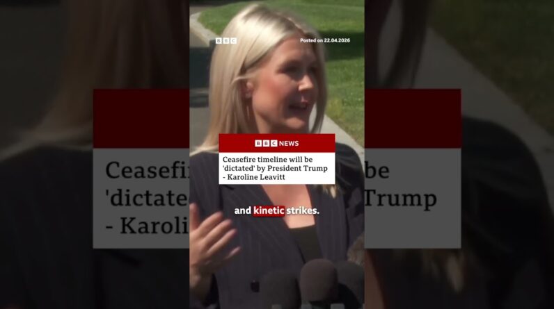 Ceasefire timeline will be 'dictated' by US President Donald Trump, says Karoline Leavitt. #BBCNews