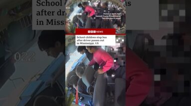 School children stop bus after driver passes out. #Mississippi #US #BBCNews