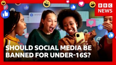 Live debate: Banning social media for teenagers - what do you think? | BBC News