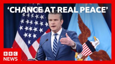 Hegseth says Iran ceasefire offers 'chance at real peace' as both sides claim victory | BBC News