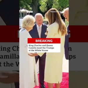 King Charles and Queen Camilla met Donald Trump and Melania Trump. #BBCNews