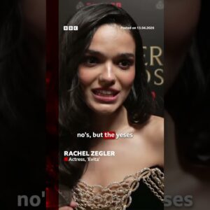 Rachel Zegler took home the Olivier award for best actress in a musical for Evita. #BBCNews
