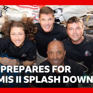 How the Artemis II crew will splash down on Earth | BBC News