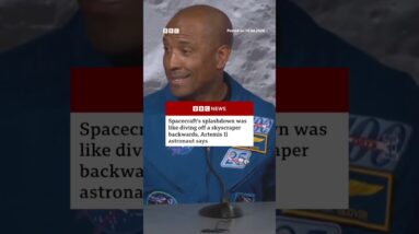 Artemis II pilot Victor Glover describes the spacecraft's splashdown. #USNews #BBCNews