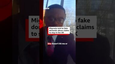 Migrants are falsely claiming to be victims of domestic abuse in order to stay in the UK. #BBCNews