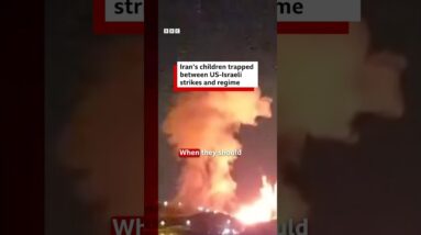 Iran’s children trapped between US-Israeli strikes and regime. #BBCNews