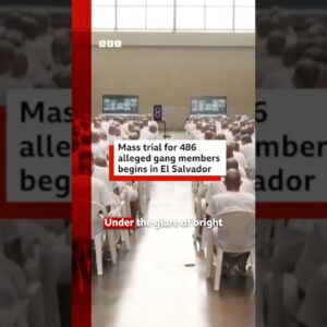 A mass trial of 486 suspected MS-13 gang members has begun in El Salvador. #BBCNews