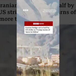 At least eight killed and 100 injured in US strike on Iranian bridge. #Karaj #Iran #BBCNews