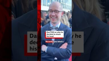 DanTDM’s bright blue hair was once part of his signature look. #DanTDM #BaftaGames #BBCNews