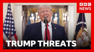 Strait of Hormuz remains effectively closed despite Trump's threats to Iran | BBC News