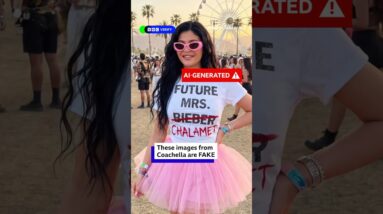 Kim Kardashian did not wear this at Coachella. #Coachella #KimKardashian #KylieJenner #BBCNews