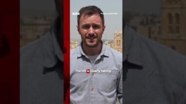 US and Iranian forces are searching for a missing American crew member. #US #Iran #BBCNews