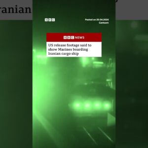 US release footage said to show Marines boarding Iranian cargo ship. #Iran #US #BBCNews