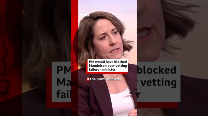 PM would have blocked Mandelson over vetting failure says minister. #BBCNews