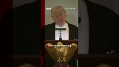 US President Donald Trump says King Charles ‘agrees’ Iran must never have nuclear weapon. #BBCNews