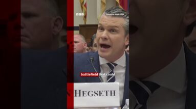 Pete Hegseth spars with US lawmaker over war during hearing #BBCNews