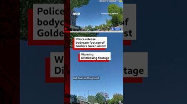 Police release bodycam footage of Golders Green arrest. #BBCNews