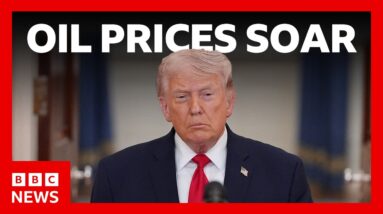 Oil prices soar after US President Donald Trump threatens more Iran strikes | BBC News