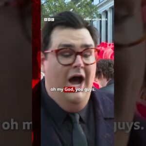 Caleb Hearon joined the original Devil Wears Prada stars for the sequel’s London premier. #BBCNews