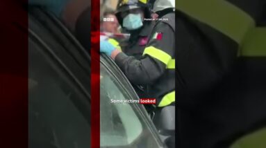 Naples bank robbers hold 25 people hostage then vanish via tunnel. #Naples #Robbery #BBCNews