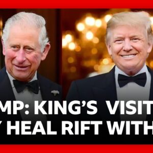 Trump says King Charles visit may help mend rift with UK over Iran war | BBC News