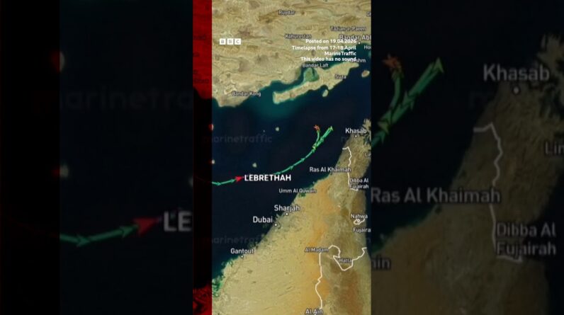 Ships turn around in Strait of Hormuz. #Iran #US #StraitOfHormuz #BBCNews