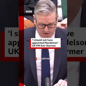 'I should not have appointed Mandelson', says UK PM Keir Starmer. #UK #BBCNews