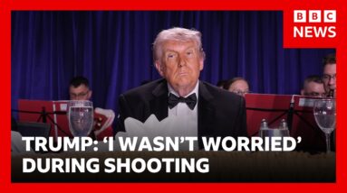 Trump says he 'wasn't worried' during shooting, with suspect due to appear in court | BBC News