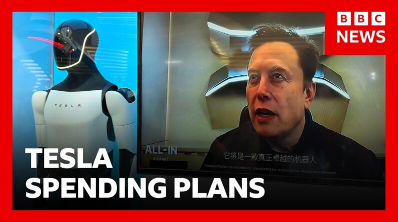 Tesla plans $25bn spend on AI and robotics | BBC News