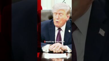 “US to be done with Iran war in two weeks, maybe three”, President Trump says. #Iran #BBCNews