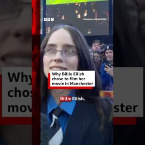 Why Billie Eilish chose to film her movie in Manchester. #BBCNews