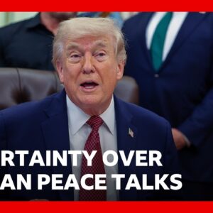 Trump says US will not lift Hormuz blockade until deal made with Iran | BBC News