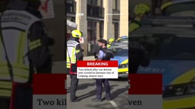 Two killed and many injured after car driven into crowd in German city of Leipzig. #Germany #BBCNews
