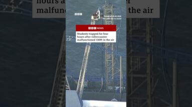 Rescue teams free eight riders stuck on malfunctioning rollercoaster. #Texas #BBCNews