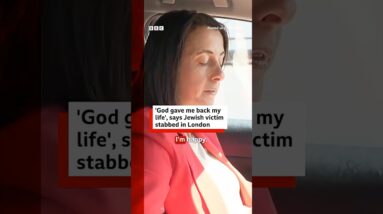 A Jewish man who was stabbed in London said he felt it was "a miracle" to have survived. #BBCNews