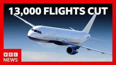 Airlines cut 13,000 flights in May as jet fuel prices soar | BBC News