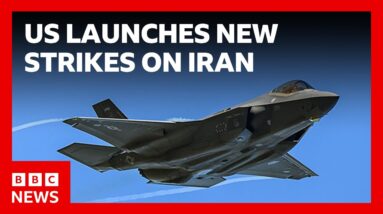 US launches new strikes on Iran, targeting missile sites and boats | BBC News