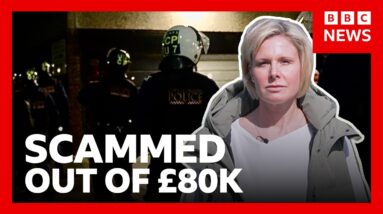 Behind the scenes of an operation targeting online scammers | BBC News