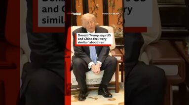 Donald Trump says US and China feel 'very similar' about Iran. #BBCNews