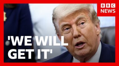 Donald Trump vows to recover Iran's uranium | BBC News