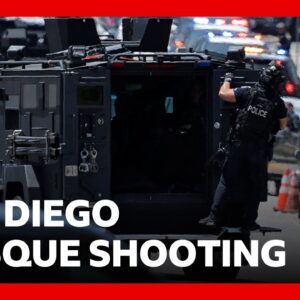 Two suspects found dead, three men killed in San Diego mosque shooting | BBC News