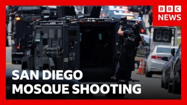 Two suspects found dead, three men killed in San Diego mosque shooting | BBC News