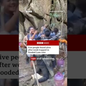 Five people found alive after week trapped in flooded Laos cave. #Laos #BBCNews