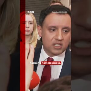 'My party is hurting, we're disappointed,' Scottish Labour's Anas Sarwar says. #Election #BBCNews