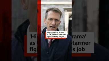 'High political drama' as UK PM Keir Starmer fights to keep his job. #BBCNews