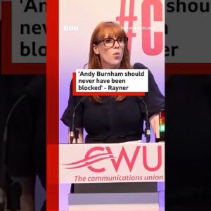 It was "a mistake that the leadership of our party should put right", Angela Rayner said. #BBCNews