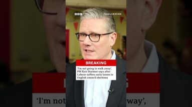 “I’m not going to walk away”, UK PM Keir Starmer says. #Elections #BBCNews