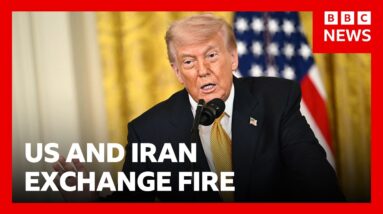 Trump says US-Iran ceasefire still in place after exchange of fire in Strait of Hormuz | BBC News