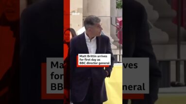 Matt Brittin arrives for first day as BBC director general. #BBC #DirectorGeneral #BBCNews