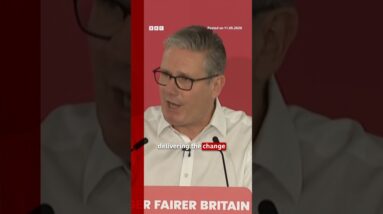 UK PM Keir Starmer warns of 'dangerous times' and 'opponents'. #UKPolitics #BBCNews